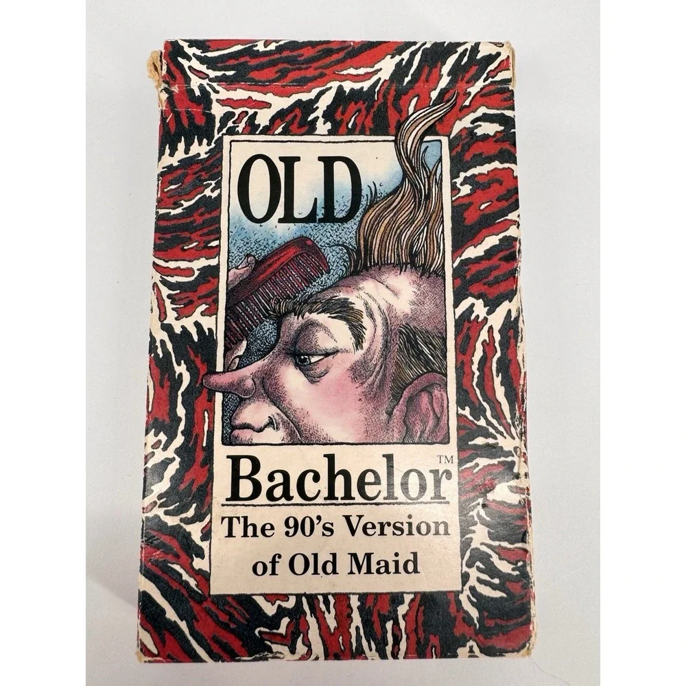 Vintage‎ Old Bachelor Card Game 1990s Funny Old Maid Twist Girl Power
